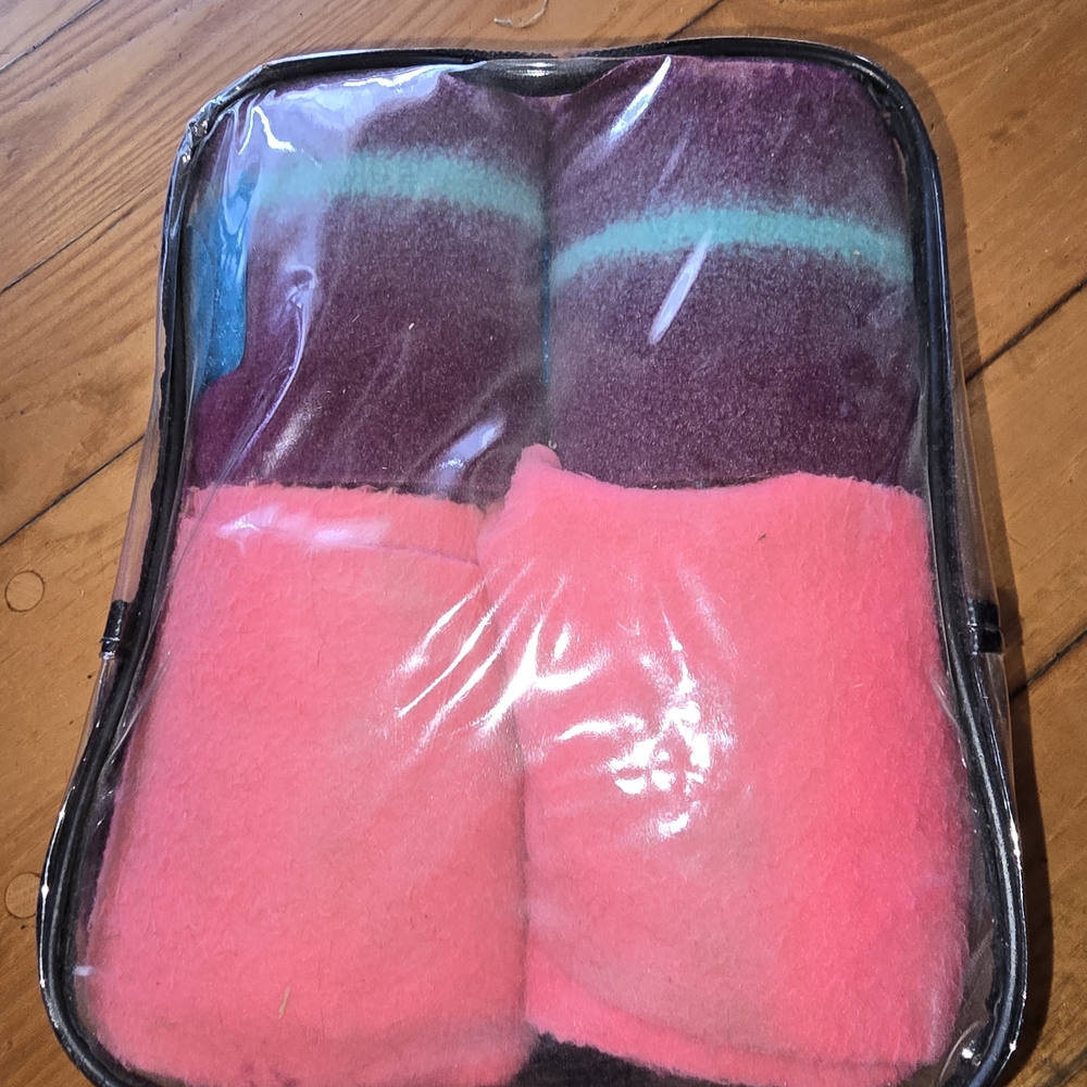 Cozy Pet Blanket Set - Pink and Purple